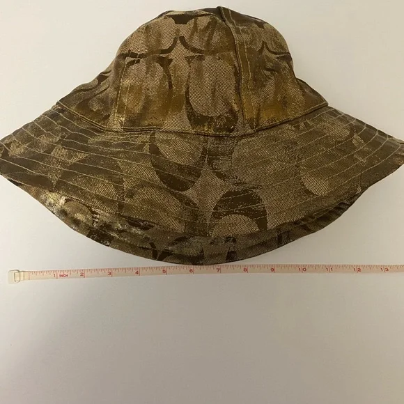 Authentic Coach bucket hat in bronze color - Picture 3 of 7